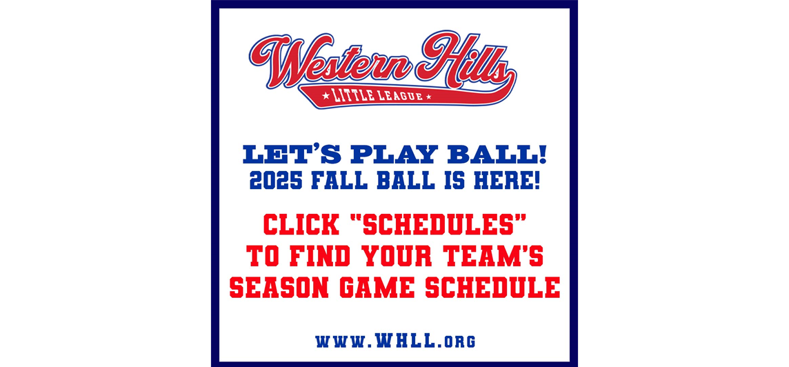 2025 Fall Ball schedules are here!